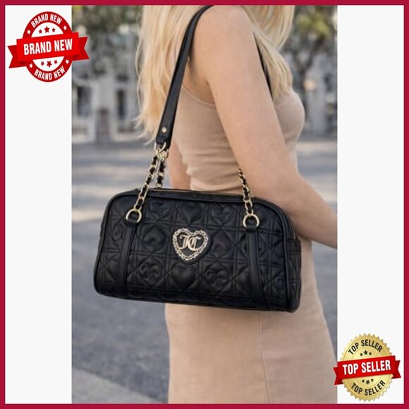 Chanel Heart bag Shoulder bag 411133 | Collector Square Small Quilted Heart Logo Shoulder Bag with Chain Straps Zip Closure